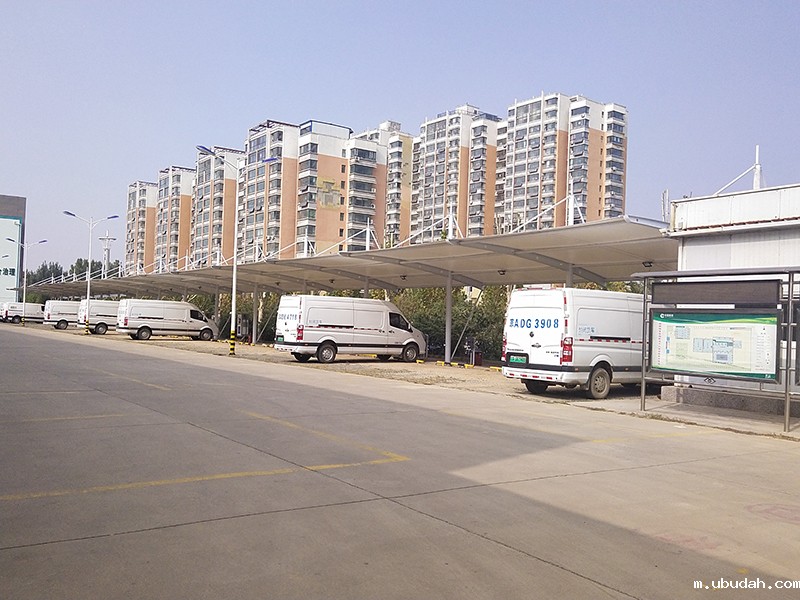 邯郸烟草充电桩汽车棚膜结构